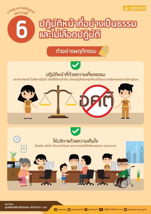 คณะทำงานคุณธรรม ศูนย์ส่งเสริมอุตสาหกรรมภาคที่ 8 ขอเผยแพร่สื่อจริยธรรม ภายใต้กิจกรรมเสริมสร้างคุณธรรมจริยธรรมปลูกจิตสำนึกต้านทุจริตของ ศภ.8 กสอ.