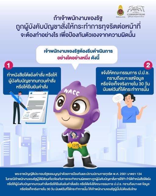 คณะทำงานคุณธรรม ศูนย์ส่งเสริมอุตสาหกรรมภาคที่ 8 ขอเผยแพร่สื่อป้องกันการทุจริต ภายใต้กิจกรรมเสริมสร้างคุณธรรมจริยธรรมปลูกจิตสำนึกต้านทุจริตของ ศภ.8 กสอ.